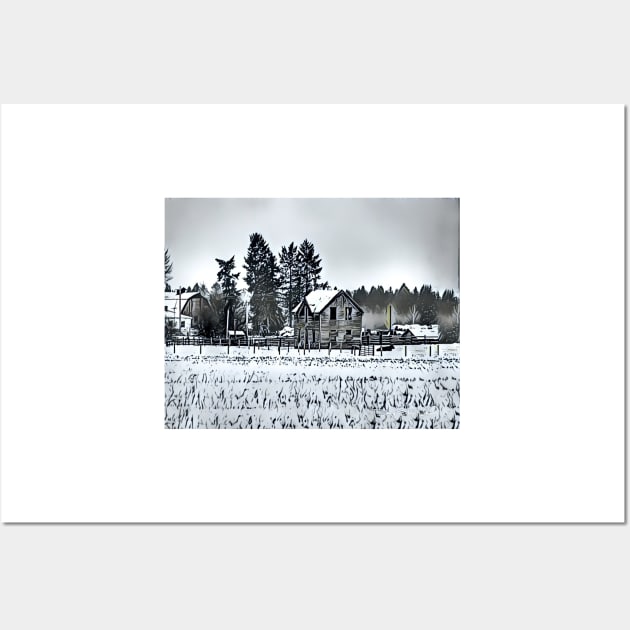 A Hazy Shade Of Winter  - Graphic 3 Wall Art by davidbstudios